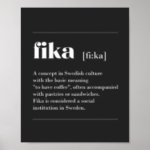 Fika define la pausa de café de Suecia T-Shi