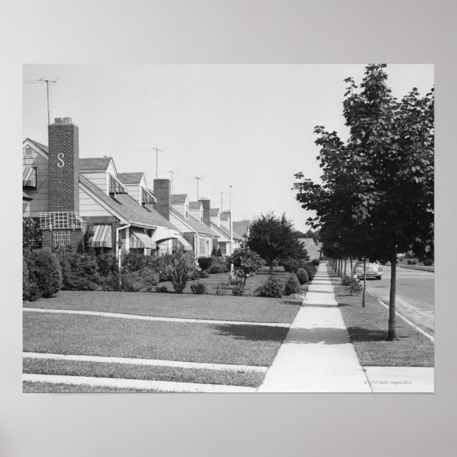 Póster Fila de casas (Frente)