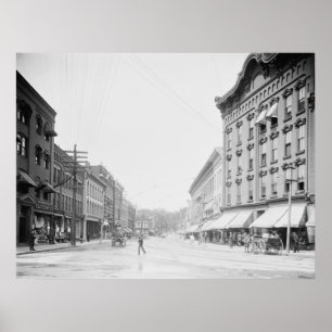 Póster Fila de los comerciantes