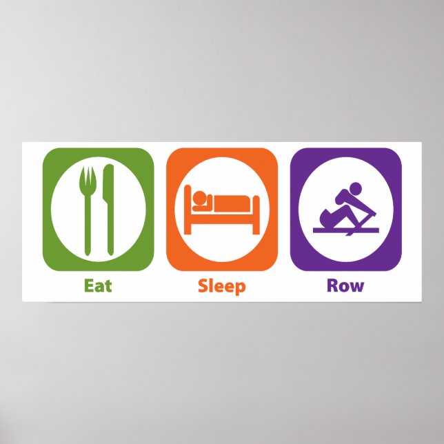 Póster Fila de sueño de consumo (Frente)