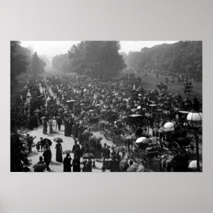 Póster Fila putrefacta en Hyde Park, Londres, c.1890