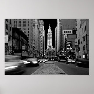 Póster Filadelfia en Poster nocturno