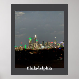 Póster Filadelfia en Poster nocturno