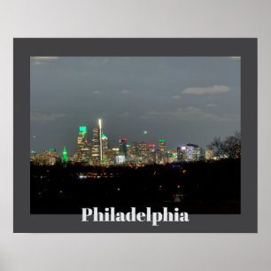 Póster Filadelfia en Poster nocturno
