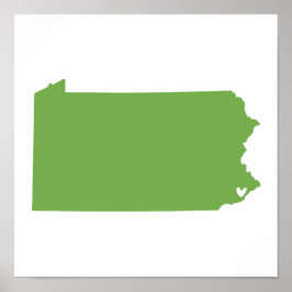 Póster Filadelfia, Pennsylvania Love