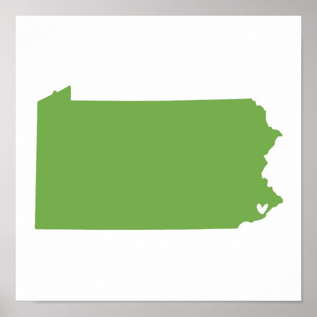 Póster Filadelfia, Pennsylvania Love (Frente)