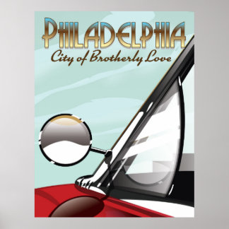 Póster Filadelfia, Pensilvania "Ciudad del Amor Hermano"