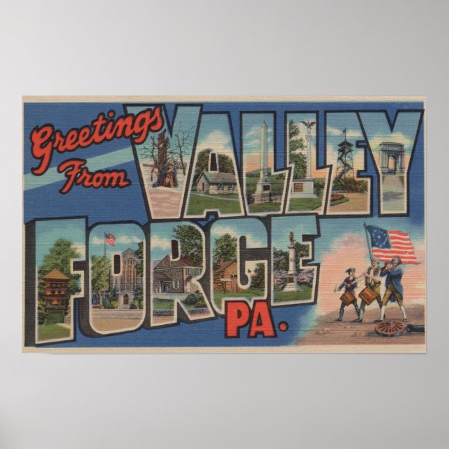 Póster Filadelfia, Pensilvania - Valley Forge (Frente)
