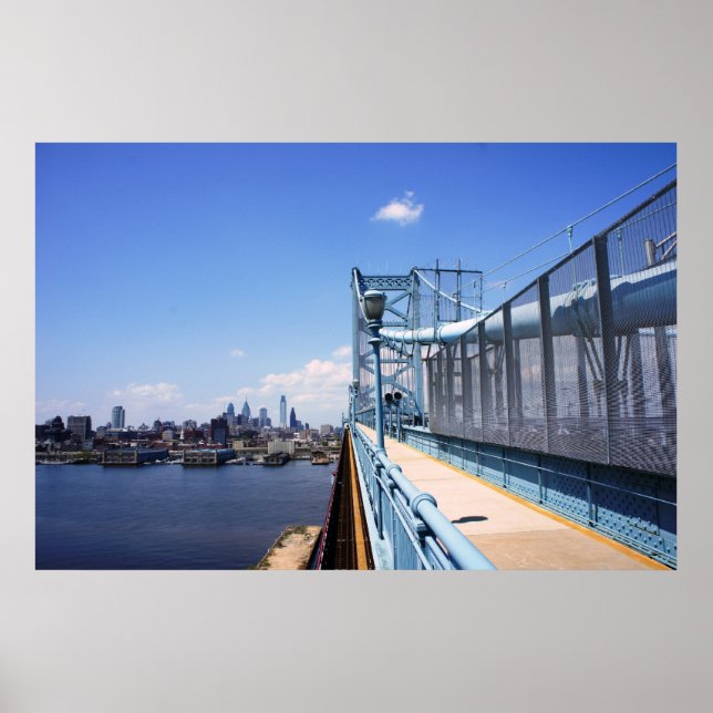 Póster Filadelfia sobre el puente (Frente)