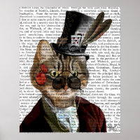 Fileas Feline Steampunk Cat & Top Hat