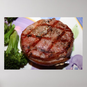 Póster Filet Mignon a la parrilla