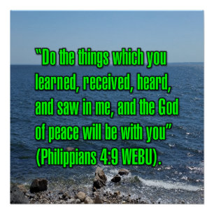 Póster Filipenses 4:9 WEBU