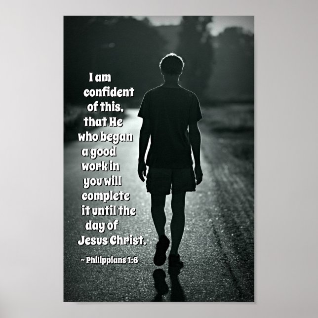 Póster Filipinas 1:6 El que ha empezado un buen trabajo B (Frente)
