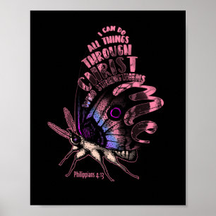 Póster Filipinas 4 13 Biblia cristiana contra mariposa