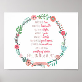 Póster Filipinas 4:8