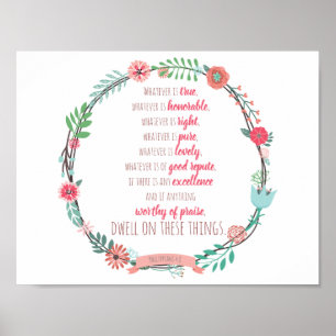 Póster Filipinas 4:8