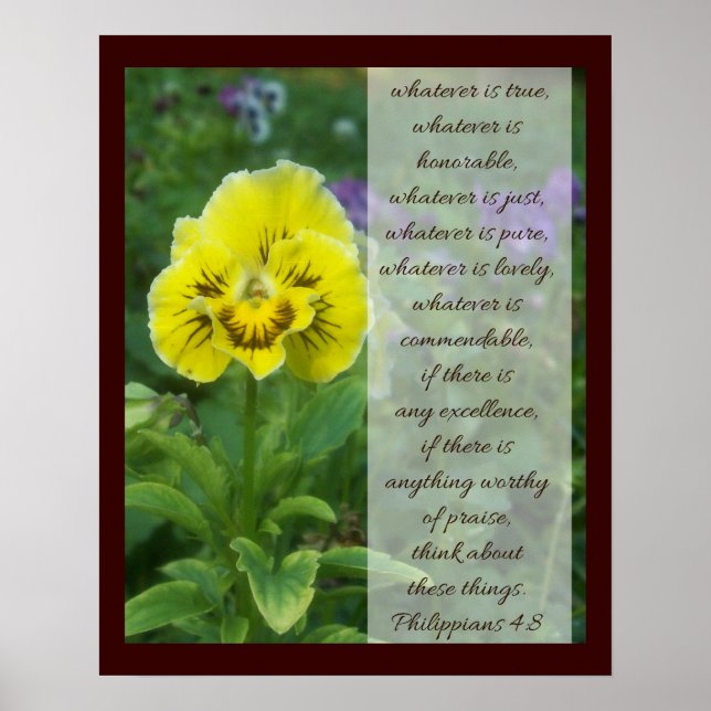 Póster Filipinas 4:8 (Frente)