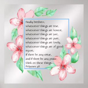 Póster Filipinas 4:8