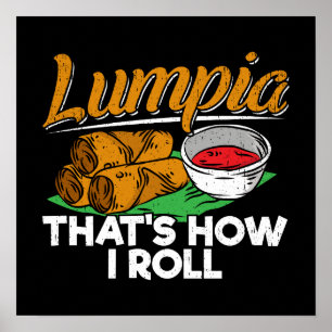 Póster Filipinas: Cita de comida filipina Lumpia