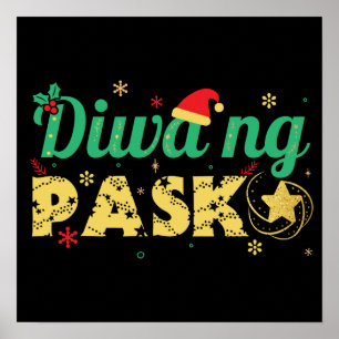 Póster Filipinas Espíritu filipino de Navidades