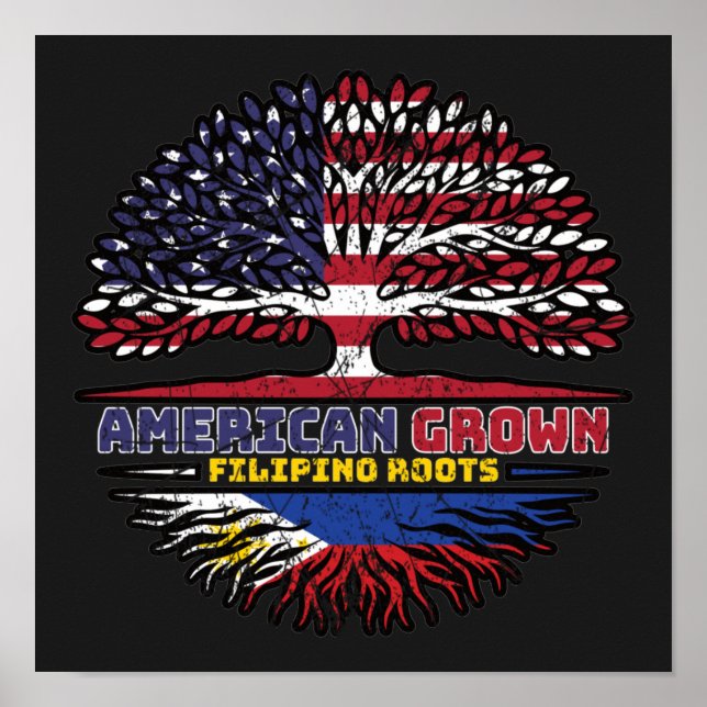 Póster Filipinas Filipinas Estados Unidos Estados Unidos (Frente)