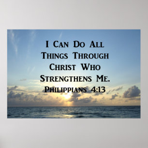 PÓSTER FILIPINAS INSPIRADORES 4:13 BIBLIA VERSE