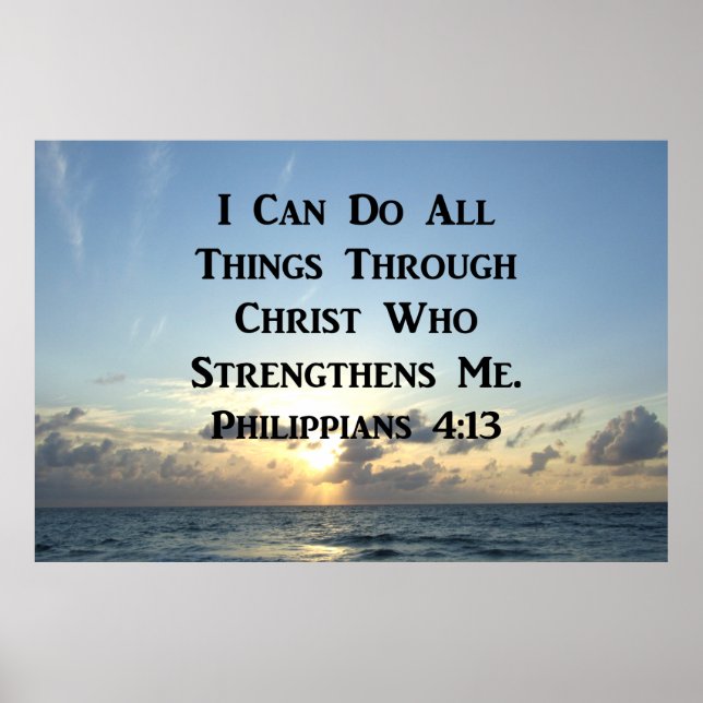 PÓSTER FILIPINAS INSPIRADORES 4:13 BIBLIA VERSE (Frente)