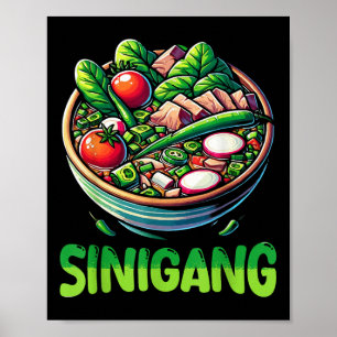 Póster Filipinas Sinigang Filipino Food Soup Lover Pino