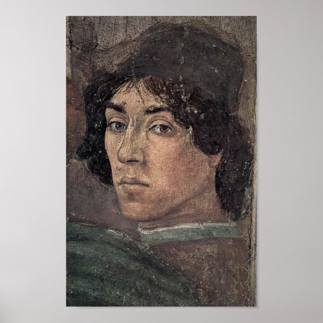 Póster Filippino Lippi - Autoretrato del artista (Frente)