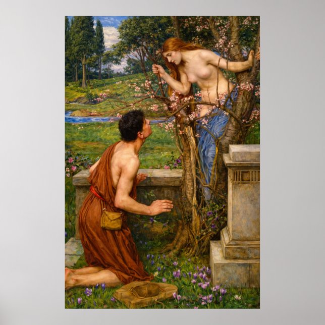 Póster Filis y Demofón por John William Waterhouse (Frente)