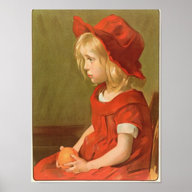 Póster Fillette a l'naranja (Frente)
