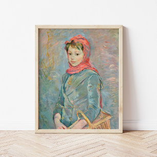Póster Fillette Portant un Panier   Berthe Morisot