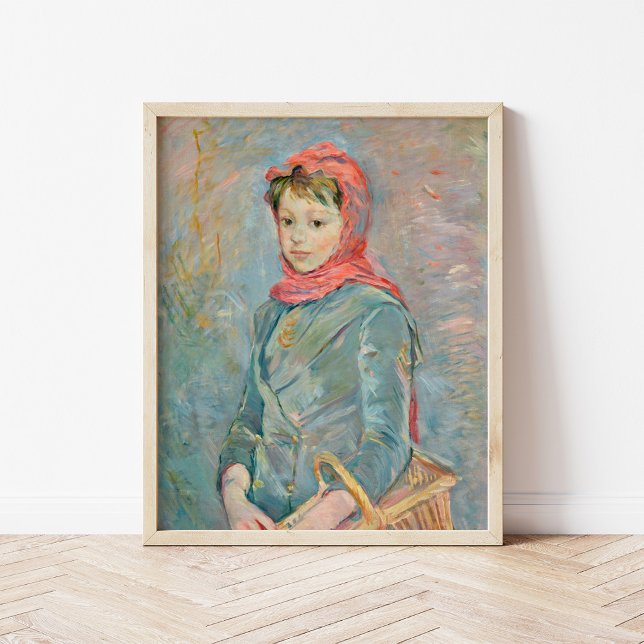 Póster Fillette Portant un Panier | Berthe Morisot (Subido por el creador)