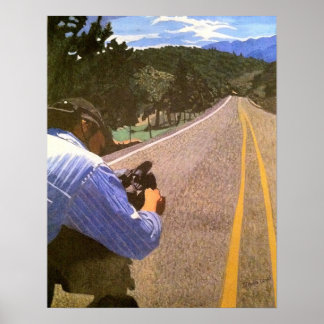 Póster Filmando un camino de campo