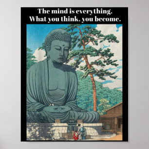 Póster Filosofía Cita Buda Budismo Meditación Positis