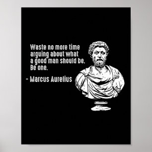 Póster Filosofía cita estoicismo docente Marcus Aurelius