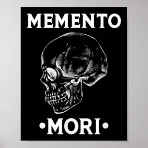 Póster Filosofía del estoicismo de Memento Mori Skull