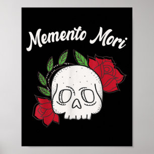 Póster Filosofía estética Memento Mori Amor Fati Skull St