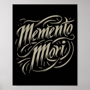 Póster Filosofía estética Memento Mori Amor Fati Skull St