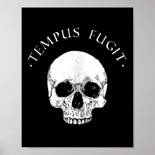 Póster Filosofía estética Tempus Fugit Cita de estoicismo