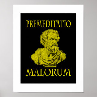 Póster Filosofía Estoica (Estoicismo). Frase en Latín.