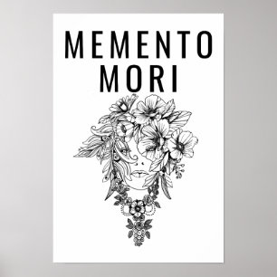 Póster Filosofía estoica Memento Mori, Marcus Aurelius