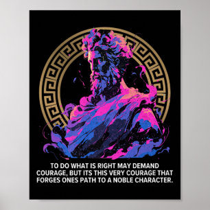 Póster Filosofía Inspiradora estográfica Epic Old Greek S