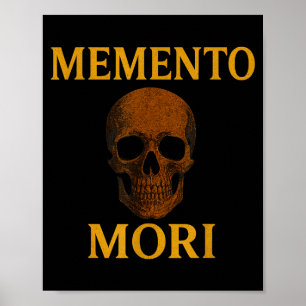 Póster Filosofía Memento Mori Estoicismo Cita