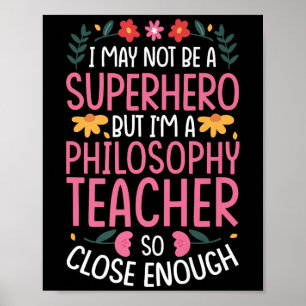 Póster Filosofía profesora Graciosa Hero Cita Premium