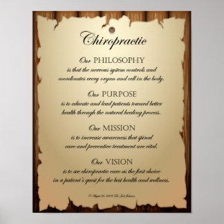 Póster Filosofía propósito Misión Poster de Visión