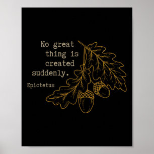 Póster Filósofo Epictetus - No se crea gran cosa