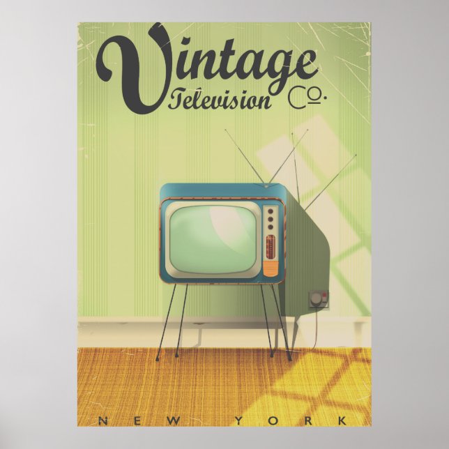 Póster Filtro comercial de Vintage Television Co. (Frente)