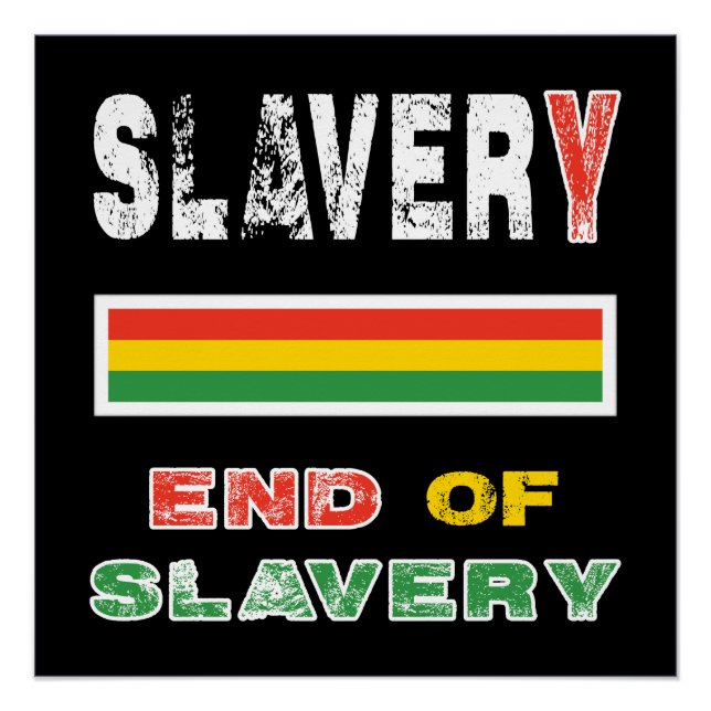 Póster Fin de la esclavitud (Anverso)