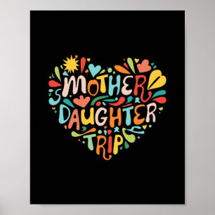 Póster Fin de semana de viaje de madre e hija Vacaciones